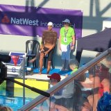 Elijah Cruz swimming for Gibraltar team - National record for Gibraltar - 1.54.87